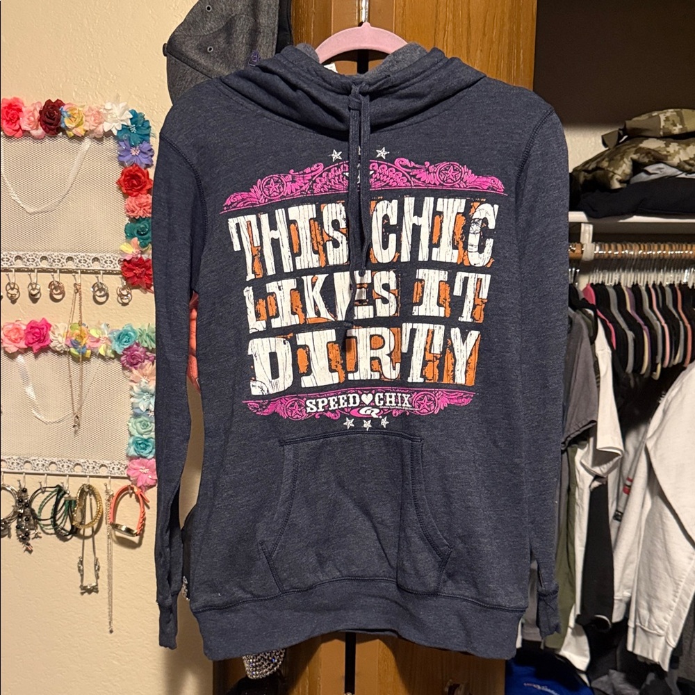 District Navy Blue Graphic Hoodie